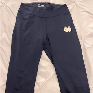 Women’s Adidas Fitted Knee Length Notre Dame Leggings